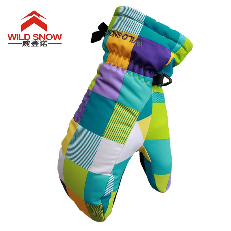 

Children Winter Warm Ski Gloves Women Snow Sports Windproof Lovely Skateboard Gloves Suitable For Palm Width 5.5-7.5cm