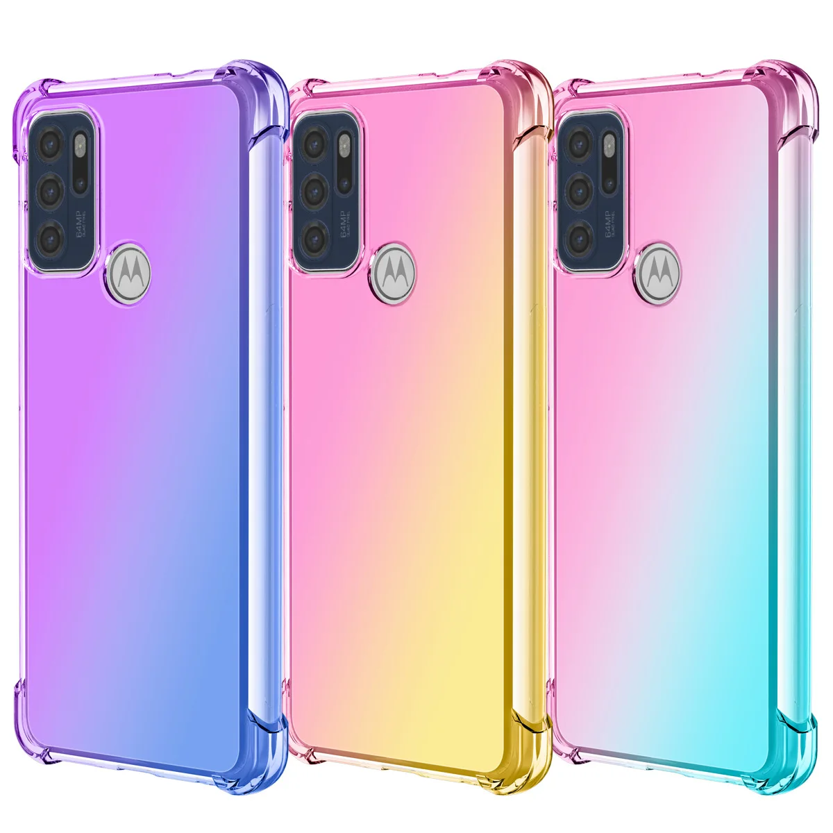 

10 шт./лот мягкий прозрачный чехол из ТПУ с градиентом для Motorola Moto G50 5G G60s G Stylus 2021 Play Power Cover