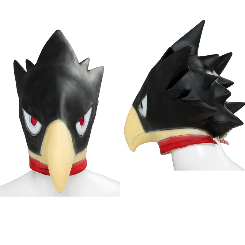 

My Hero Cos Academia Anime Tokoyami Fumikage Cosplay Bird Mask Helmet Costume Props Halloween Party Disguis Cloth Accessories