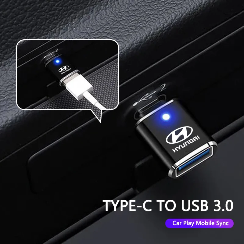 Фото Новое автомобильное зарядное устройство USB Type C, автомобильный адаптер для быстрой зарядки телефона для Hyundai i30 ix35 ix25 i20 solaris accent tucson, аксессуары №2