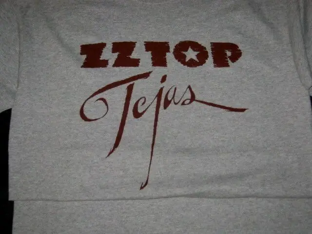 Оригинальная Лицензированная футболка ZZ TOP TEJAS серая наслаждайтесь и получите