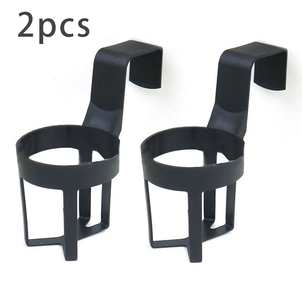 

2pcs Car Water Cup Holder Black Drink Bottle For Car Parts Replacement