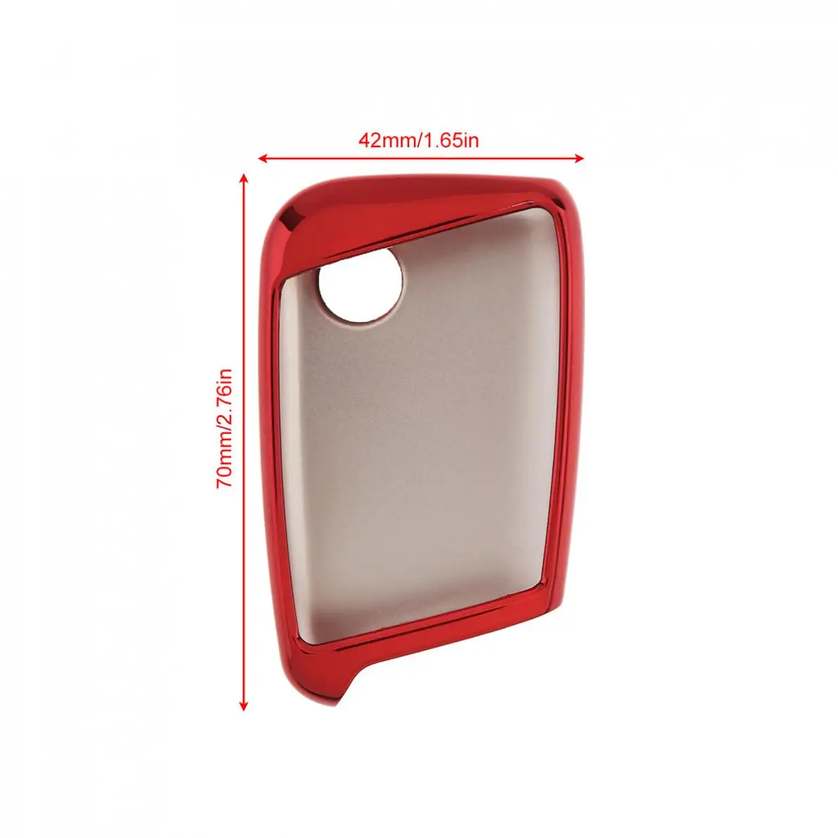 Автомобильный чехол для ключей Car Key Case Auto TPU Straight Plate Holder Replacements Fit for Sko-da Superb A7 / Volkswagen Passat B8 Golf Gte 2 Colors on