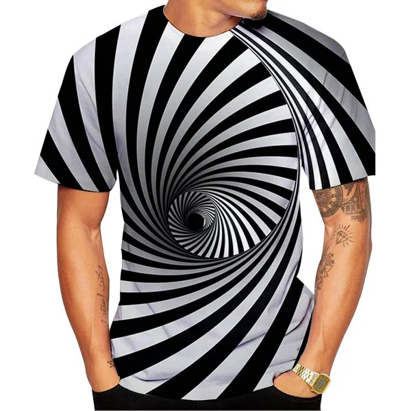 

Men Fun 3D T-shirt Summer Three-dimensional Graphic Casual O-neck Short Sleeve Tops Male Shirt Plus Size Streetwear Print Tees