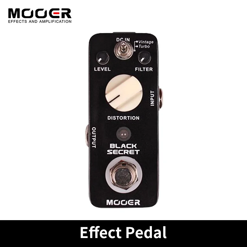 

Mooer Black Secret Micro Mini Distortion педаль эффектов для электрогитары 2 режима работы, истинная копия с эффектом обхода от Proco Rat