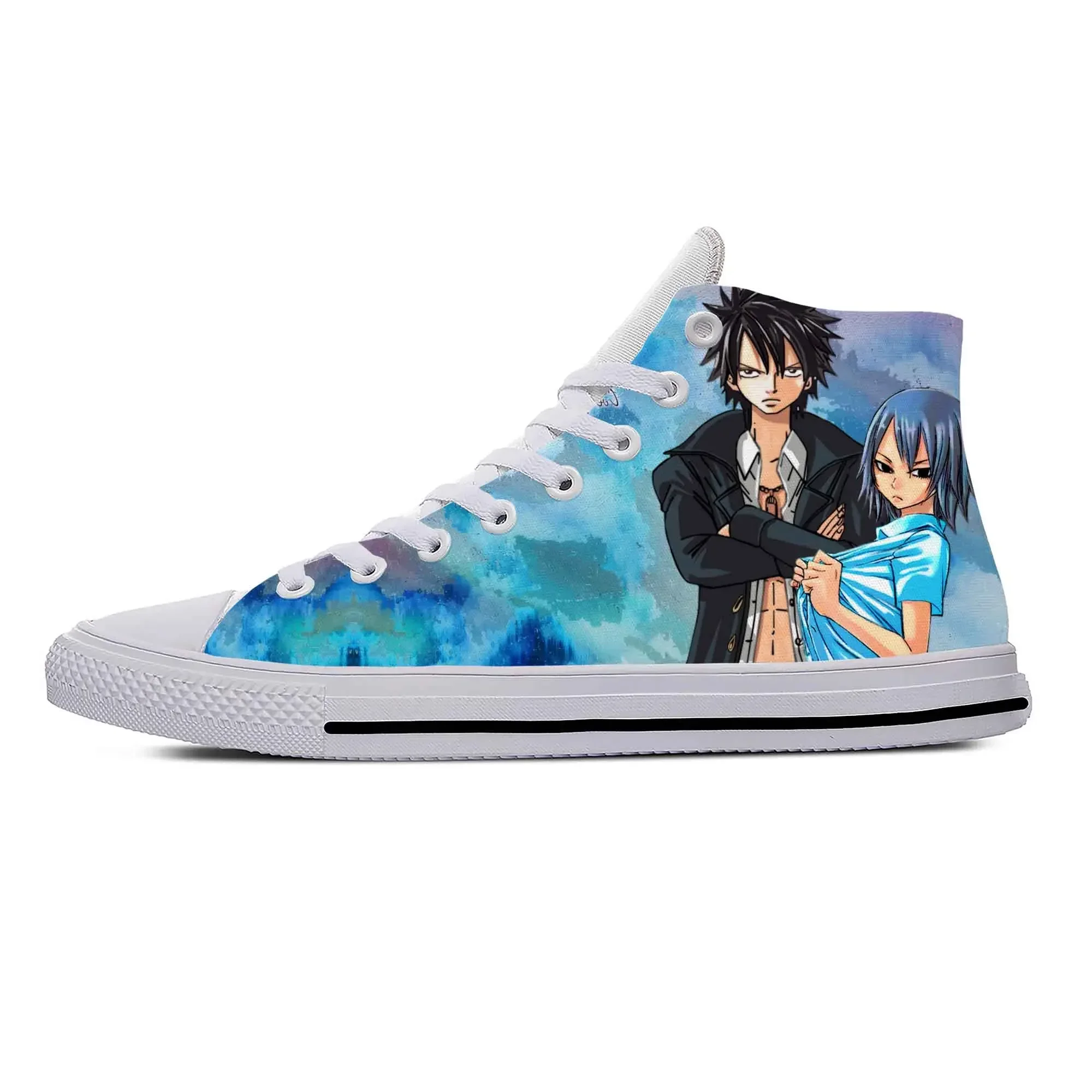 Японские аниме-кроссовки Fairy Tail Gray Fullbuster, повседневная обувь, высокие дышащие кроссовки для мужчин и женщин, легкие кеды (art.: 3920dae16ed92) - 3920dae16ed92