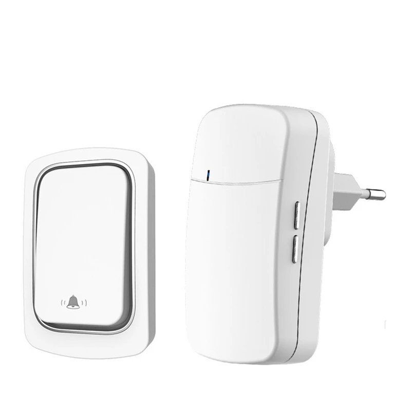 

Беспроводной дверной звонок без аккумулятора, водонепроницаемый автономный дверной звонок, домашний наружный кинетический дверной звонок...