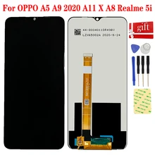 For OPPO A5 A9 2020 A11 X A8 Realme 5i LCD Display Panel Module Monitor Matrix LCD Touch Screen Digitizer Sensor Assembly