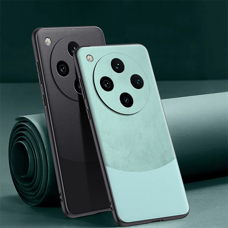 Высококачественный роскошный кожаный мягкий чехол для телефона OPPO Find X8 Pro