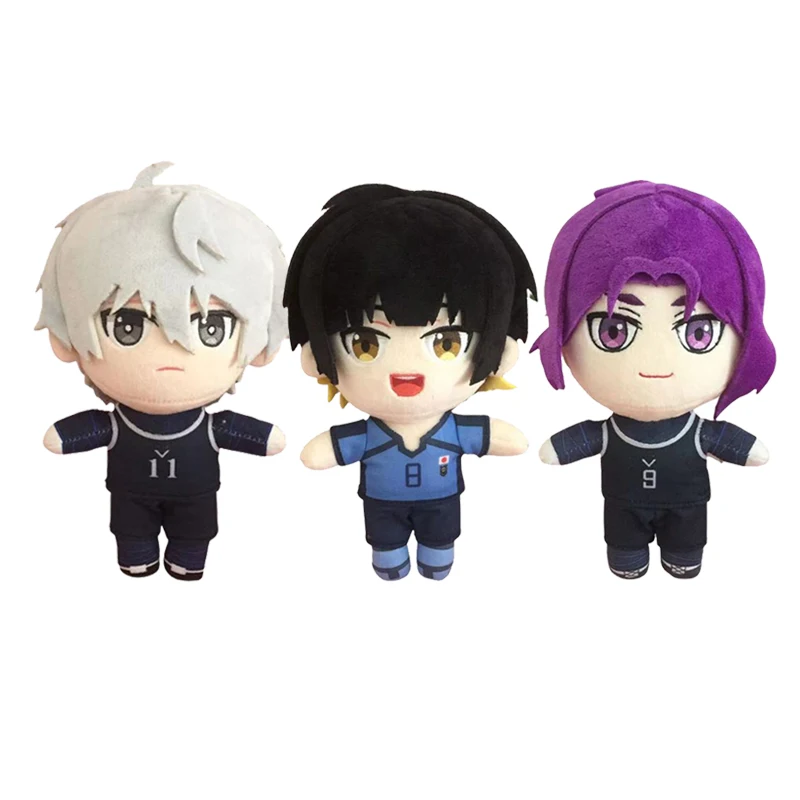 

20CM Anime Blue Lock Plush Doll Toy CuteSeishiro Nagi Bachira Meguru Reo Mikage Cute Cosplay Cartoon Stuffed Pillow Fans