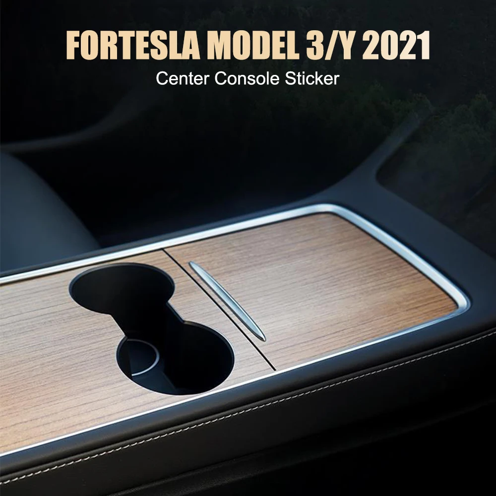 

2 шт., автомобильные наклейки на панели центральной консоли Tesla Model 3 Y 2021-2022