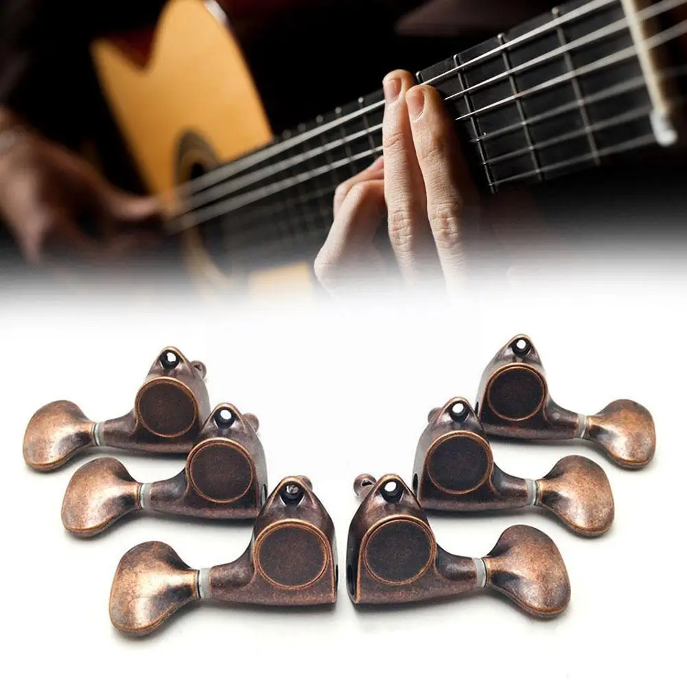 

Guitar String Tuners Metal Semi-closed Guitar String Button Tuner Machine Heads Classic Guitar Parts For Electric Guitars G5B6