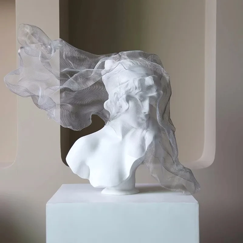 Легкая роскошная золотая вуаль скульптура для девочек орнамент скандинавское