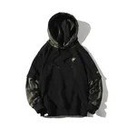 Мужские новые толстовки с капюшоном из двух частей, весенние толстовки в стиле пэчворк, уличная одежда