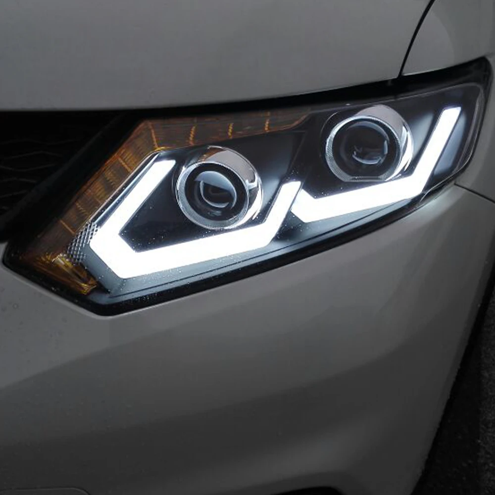 Автомобильные передние фонари для Nissan X-Trail 2014-2016 обновленная сборка