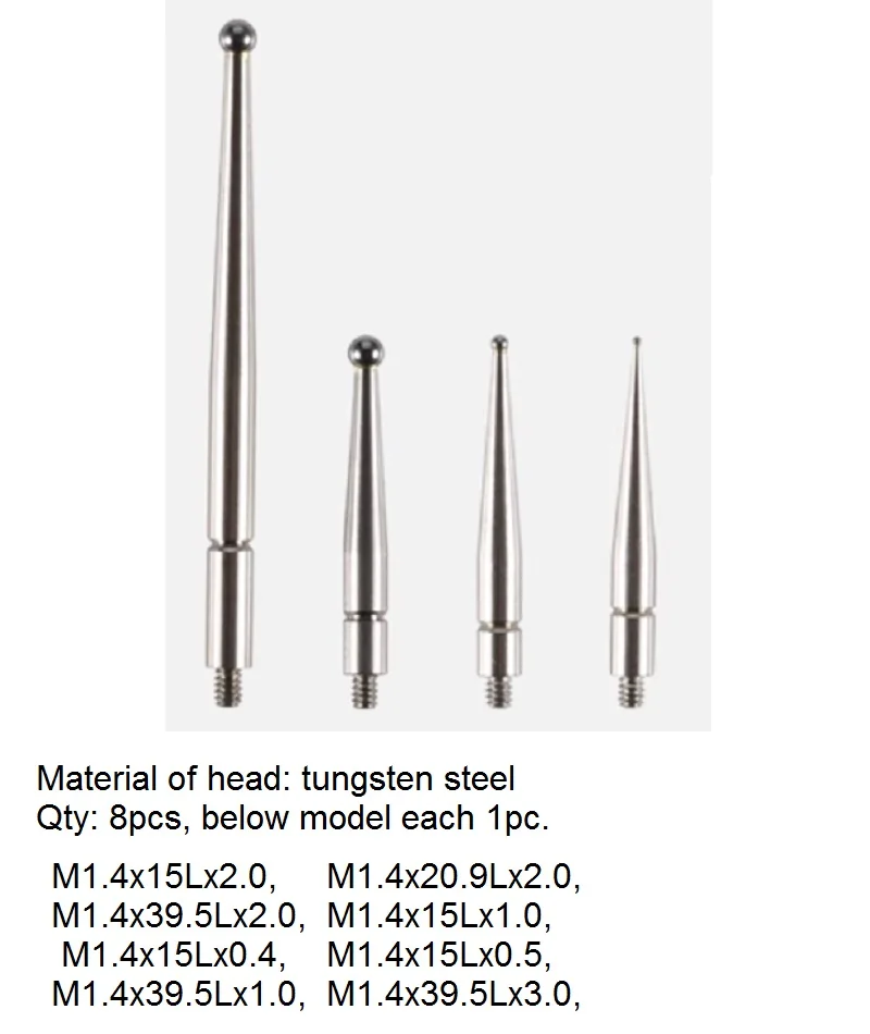 

4--12 шт. M1.4-M2.0 указатель головки для рычажного циферблатного индикатора, манометра, зонда с игольчатым наконечником