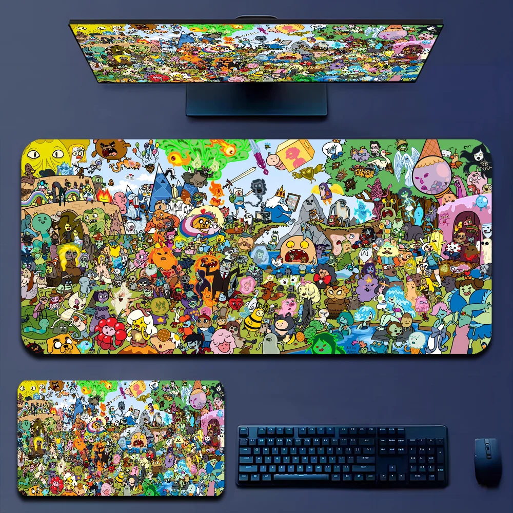 Коврик Для Игровой Мыши Adventuree Time Кожаный На Заказ Настольный