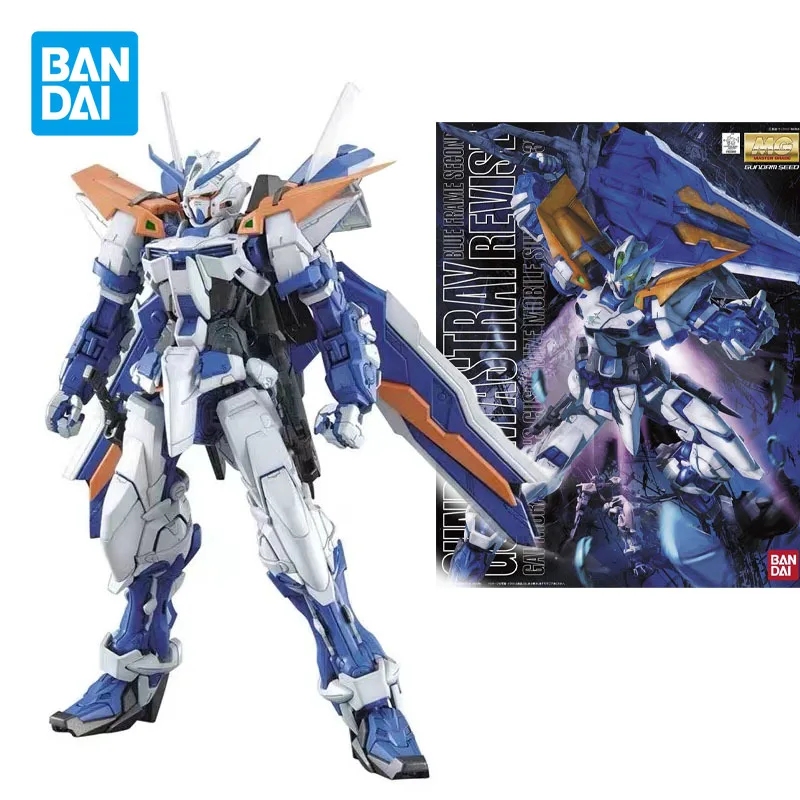 

Bandai Original MG 1/100 Gundam Astray Blue Frame Second Anime Action Figure Assembly Model Toys Gifts for Children Boys Girls