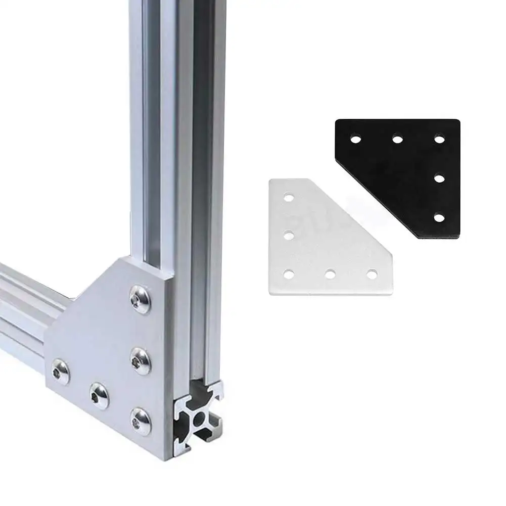 

Joint Board Plate Corner Angle Bracket For 2020 Aluminum Profile 5Hole 90 Degree Joining Plate For 2020 Series Aluminum Profile