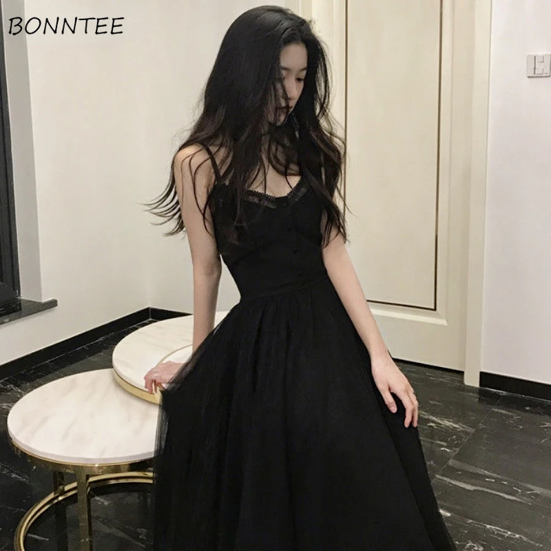 

Sleeveless Dress Women Lovely Cosy Young Ladies Elegant Summer Clothing Popular Street Wear Fashion Korean Style Leisure Chic
