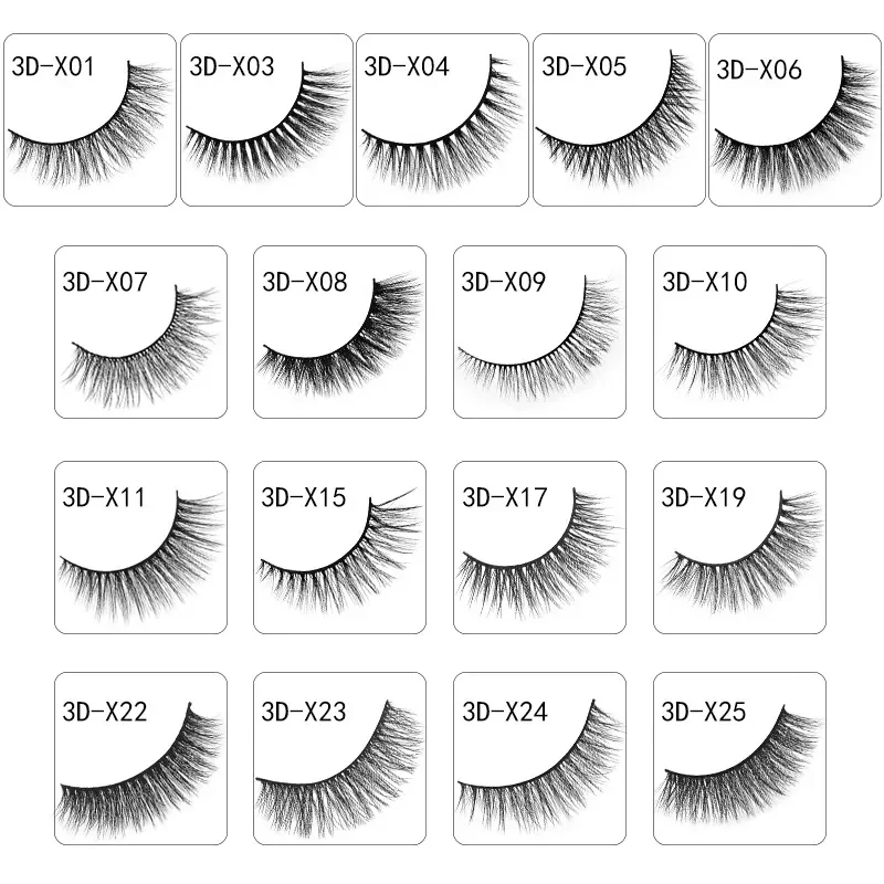 

NEW IN 3 pairs 29 styles False Eyelashes Natural Long 3D Faux Mink Hair Soft Fluffy Wispy Handmade Lashes Eye Maquiagem