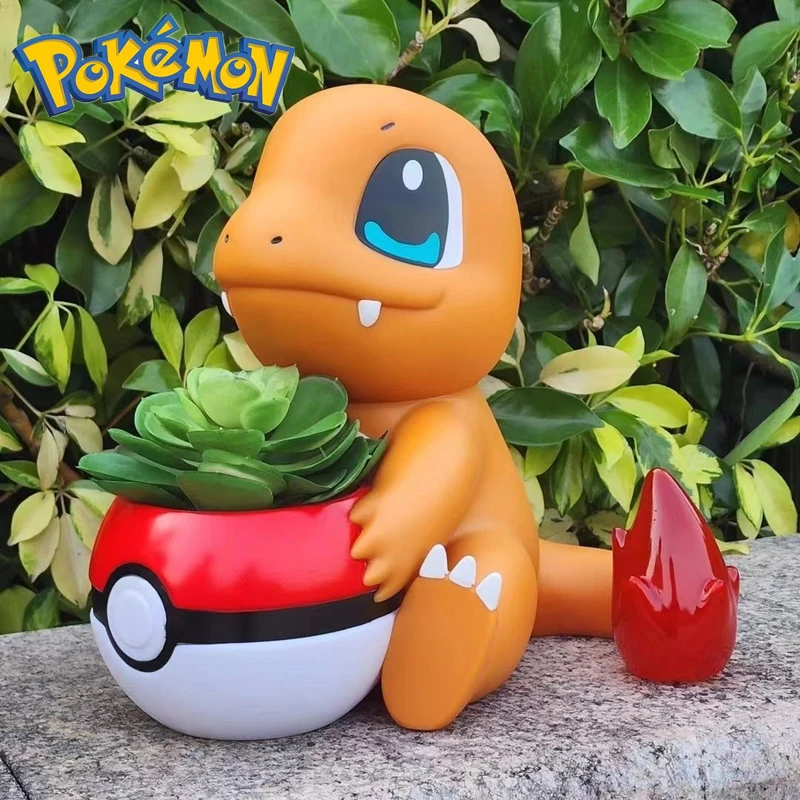Покемон Пикачу цветочный горшок Charmander Squirtle Bulbasaur фигурка в горшке аниме модель