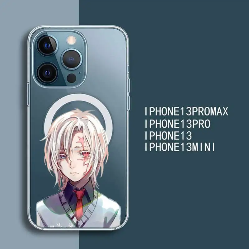 

Anime D Gray Man Allen Phone Case Transparent Magsafe Magnetic Magnet For iPhone 13 12 11 Pro Max Mini Wireless Charging Cover