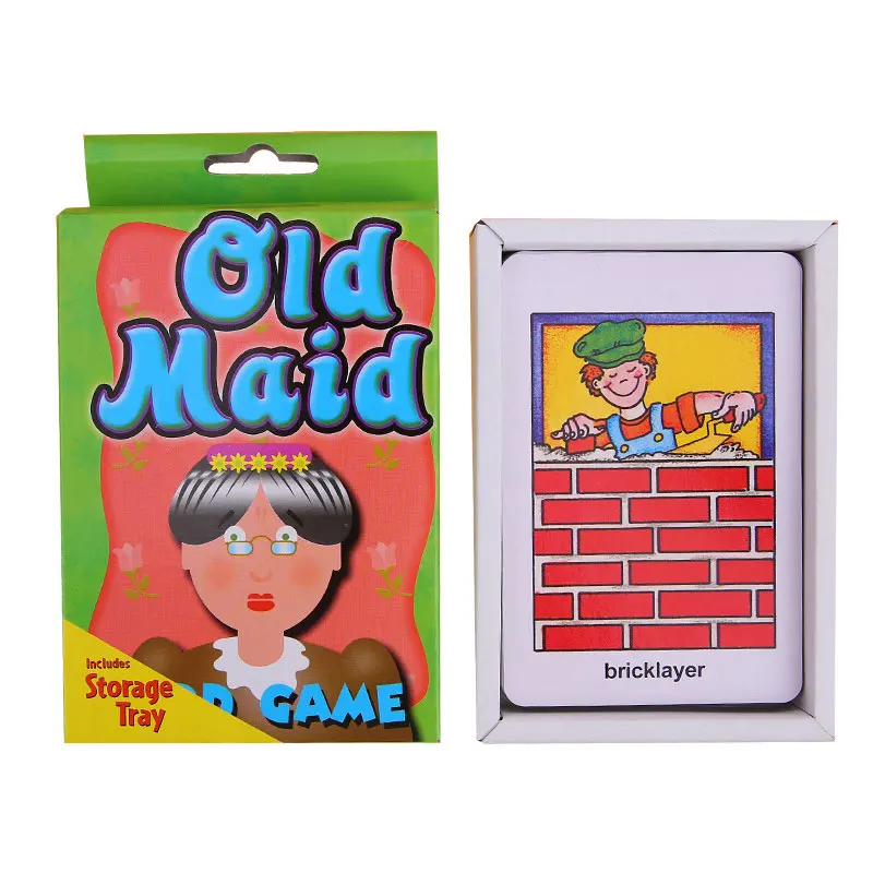 

Kids children Crazy Game Card Poker Hearts Fish Old Maid Game Card kid Child Baby Educational Toys