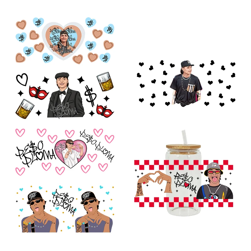 Термоклейкая пленка для стекла 16oz D1273 pespluma 3D UV DTF Libbey Cup Wrap