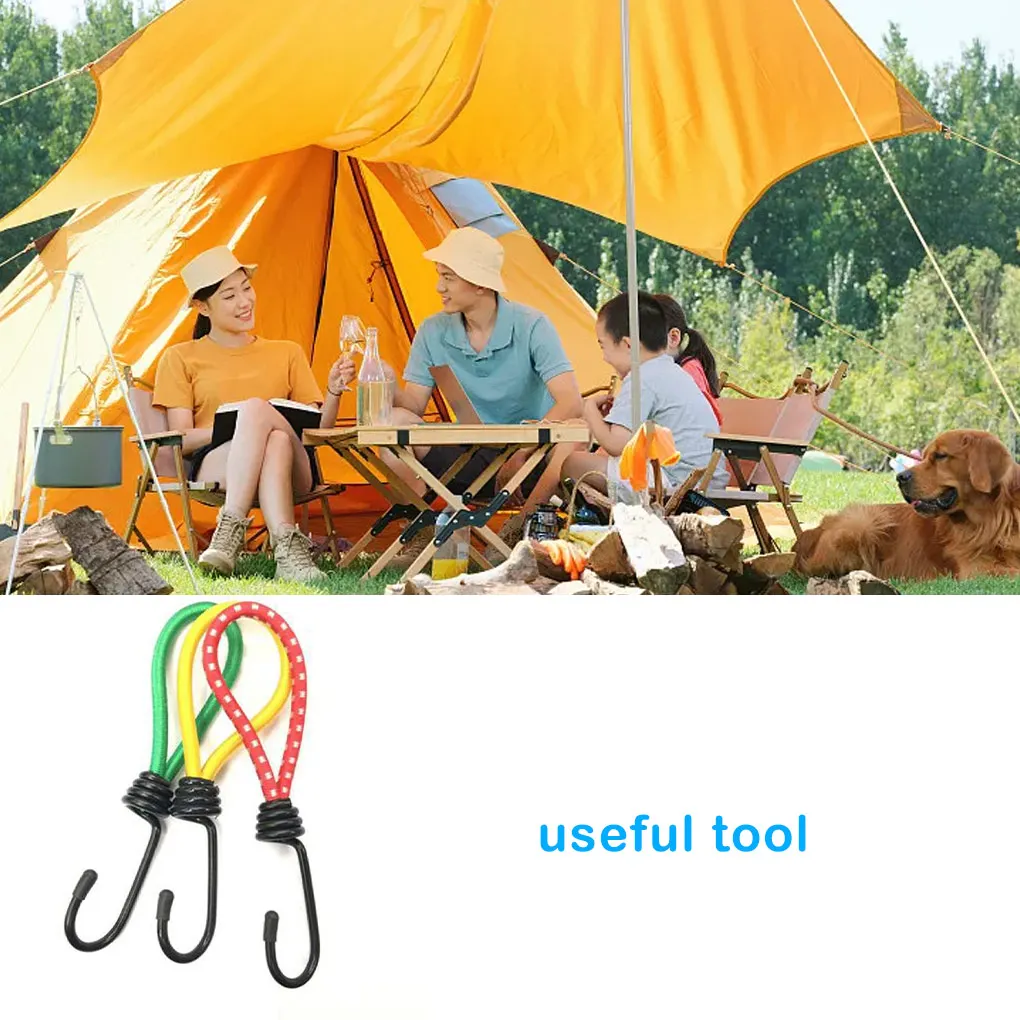 

Веревка уличная эластичная 2 шт., износостойкий прочный эластичный шнур для фиксации, мощный подшипник, красный