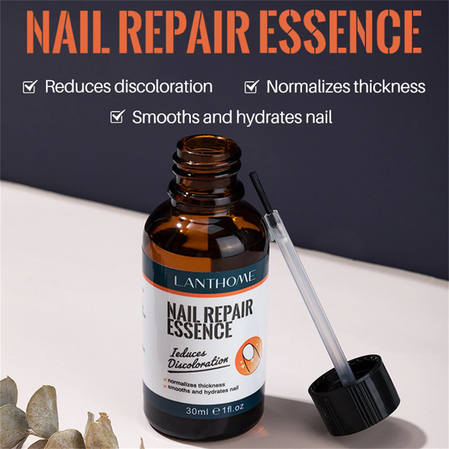 

Nail Repair Essence Nail Moisturizing Lotion 30ml Herbal Nourishing Armor Care Liquid For External Use Non Damaging Nail Health