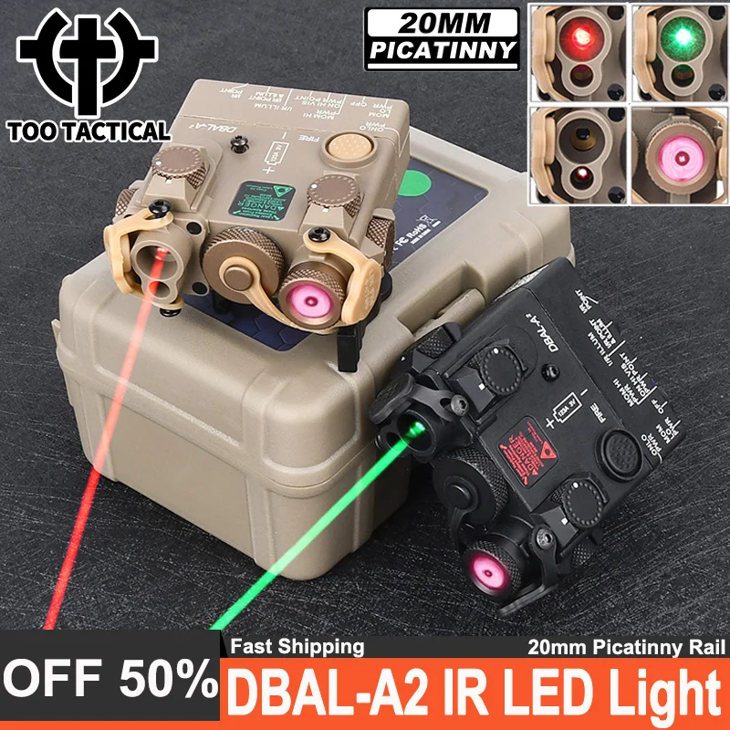 Светодиодный фонарик с красной и зеленой точкой для страйкбола 20 мм