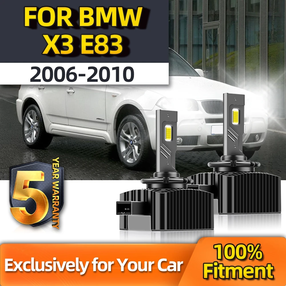 

TEENRAM LED Headlights HID Bulb D1S Copper Tube Two-side CSP Chip Lamp 12V-24V For BMW X3 E83 2006 2007 2008 2009 2010