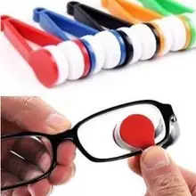 800 pcs/lot Mini Sun Glasses Eyeglass Microfiber Brush Cleaner Home Office Easy Cleaning Spectacles Tool Clean Brush 