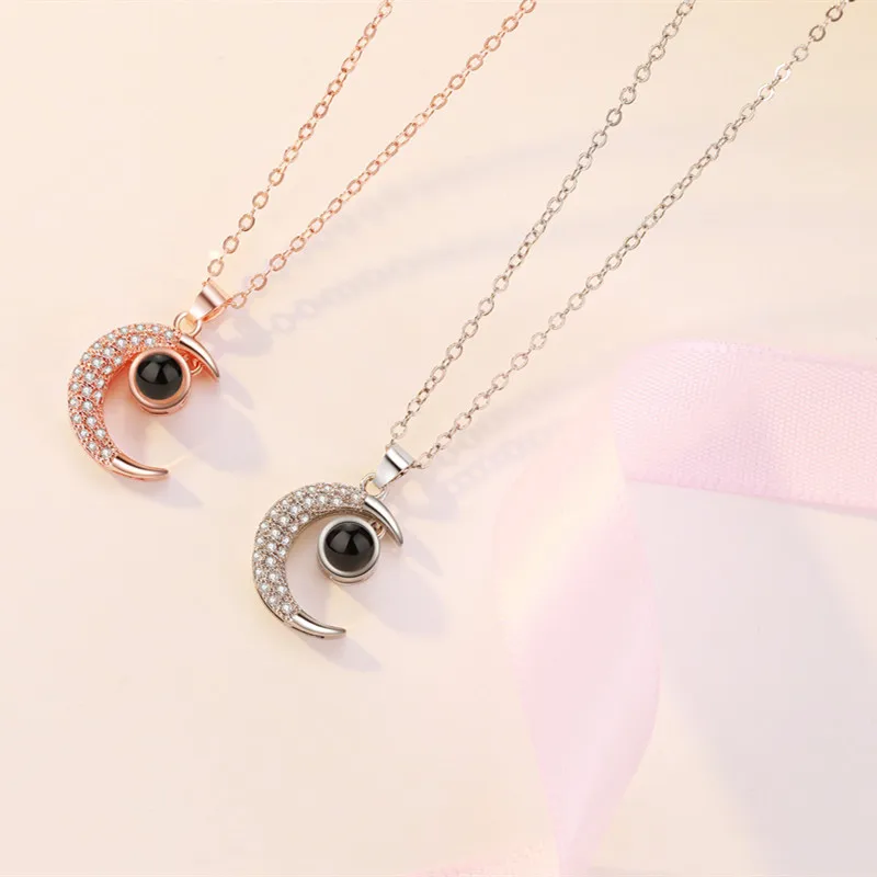 

Factory direct, I love you, remember 100 language necklaces shake sound with paragraph chain
