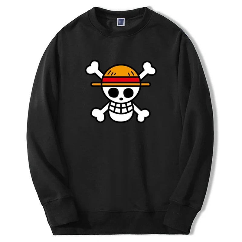 

Цельный Свитшот Luffy для мужчин и женщин аниме графика Толстовка для взрослых оверсайз с круглым вырезом Moletom Аниме Мода Манга толстовки