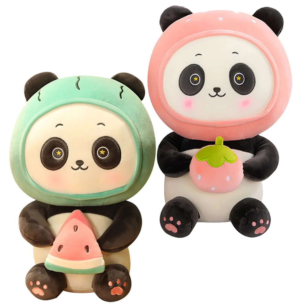 

2pcs Imitation Panda Plush Doll Adorable Plush Animal Plush Decoration for Home