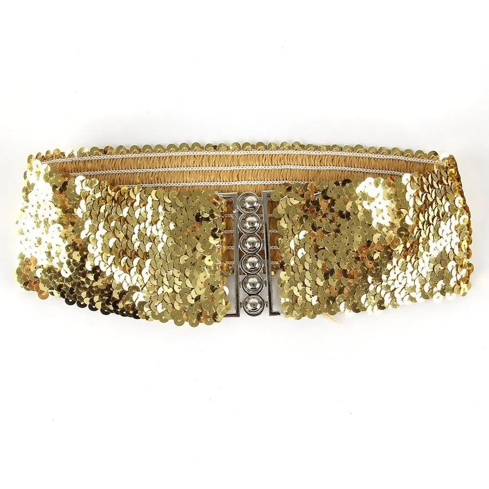 

Elastic Belly Stretch Corset Buckle Belt Wide Waistband