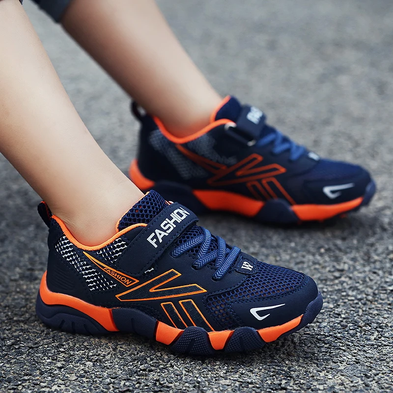 Kid Sneaker Mesh Breathable Cushioning Road Running Children Shoes Free Shipping Athletic Lightweight Casual Children Shoes