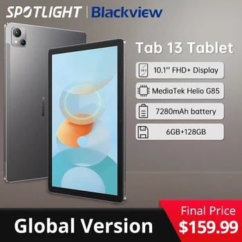 Tablet Pad Blackview Tab 13 MTK Helio G85 Octa core 6GB+128GB 7280mAh 10.1'' FHD+ Display android 13MP Camera 1