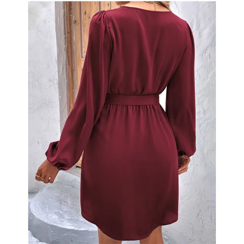 Элегантное платье-трапеция для женщин на весну и осень 2024 разноцветные