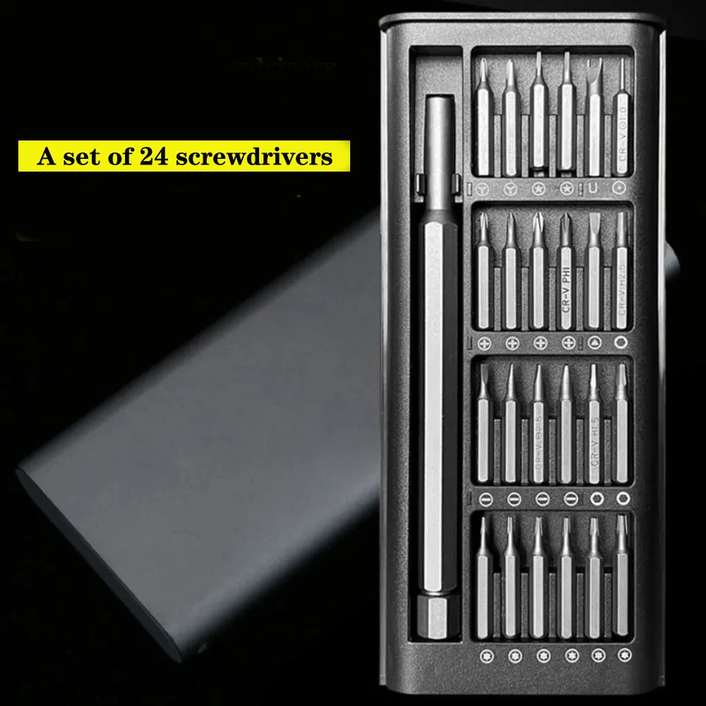 

25-piece Multi-function Household Screwdriver Computer Mobile Phone Toy Camera Disassembly And Repair Precision Tool