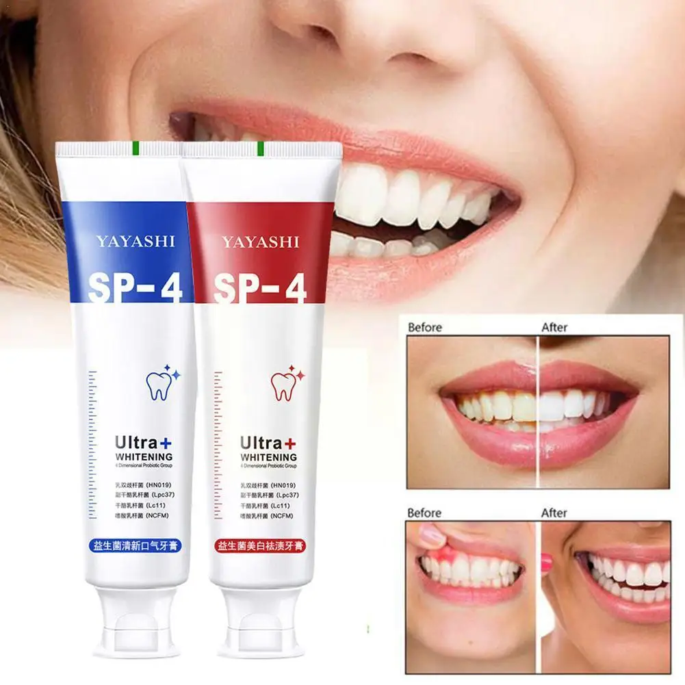 

120g Probiotic Whitening Shark Toothpaste Teeth Whitening Oral Fresh Toothpaste Breath Plaque Care Prevents Toothpaste Z4U7