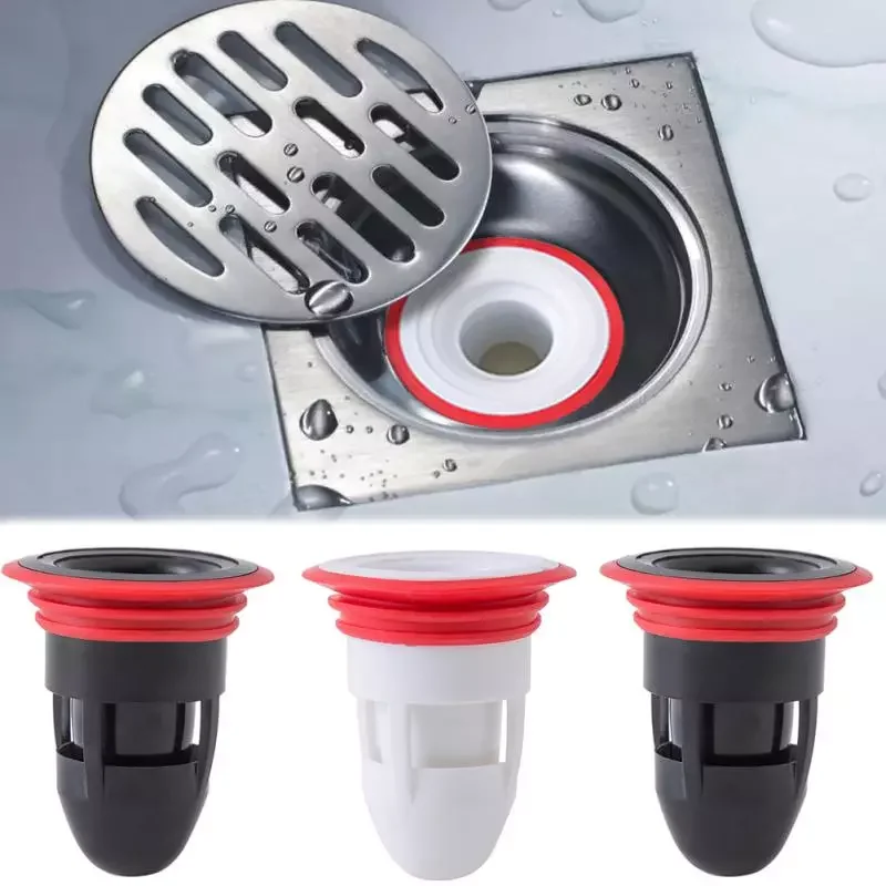 

Way Valve Toilet Deodorant Floor Drain Core Hair Catcher Bathroom Inner Core Sewer Pest Control Silicone Seal Anti-odor