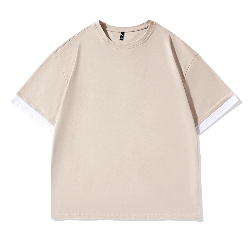 

Trendy Male Da Fashion Brand Heavy230Grams 100%Cotton Solid ColorTT-shirt 372125