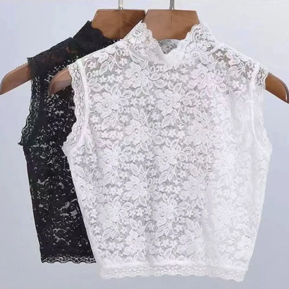 

Cotton Fake Collar White Black Lace Floral Women Detachable False Collar Blouse Shirt Removable Collar Tie Sweater Decoration