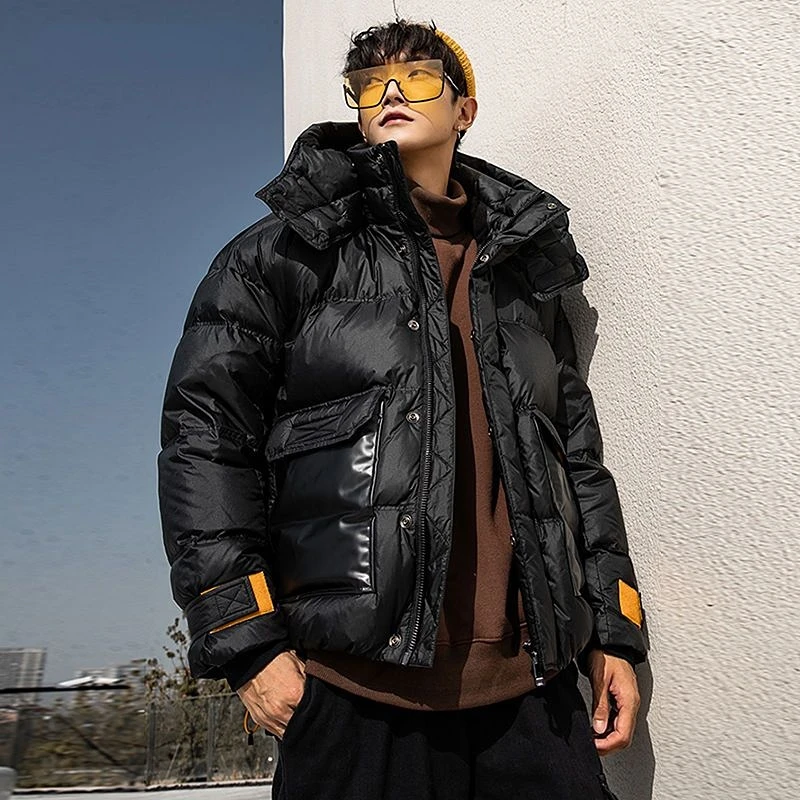 New Winter Men's Jacket Down Jackets White Duck Down Superheat Coats Parka Short Tops High End Luxury Designer Clothing Brand