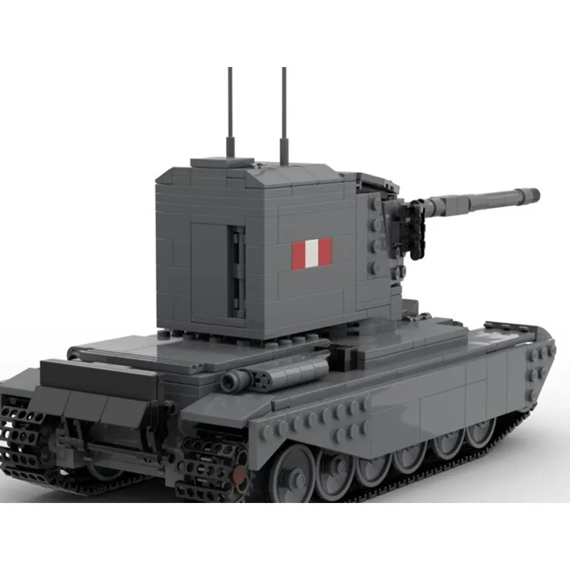 Модель тяжелого бронированного боевого автомобиля FV4005 II Tank строительные блоки