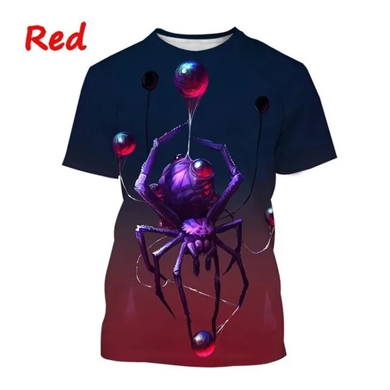 

Spider 3D Print T-shirt Black Widow Spider Round Neck Short Sleeve Animal Pattern Fashion Casual Street Style Tops For Men Women
