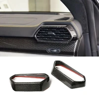 dry carbon fiber dashboard side air outlet frame decoration cover trim car styling accessories for lamborghini urus 2018 2021